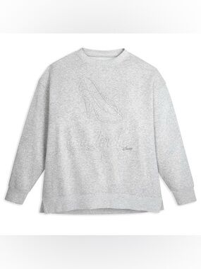 Disney Cinderella Light Gray Embroidered Cinderella Sweater